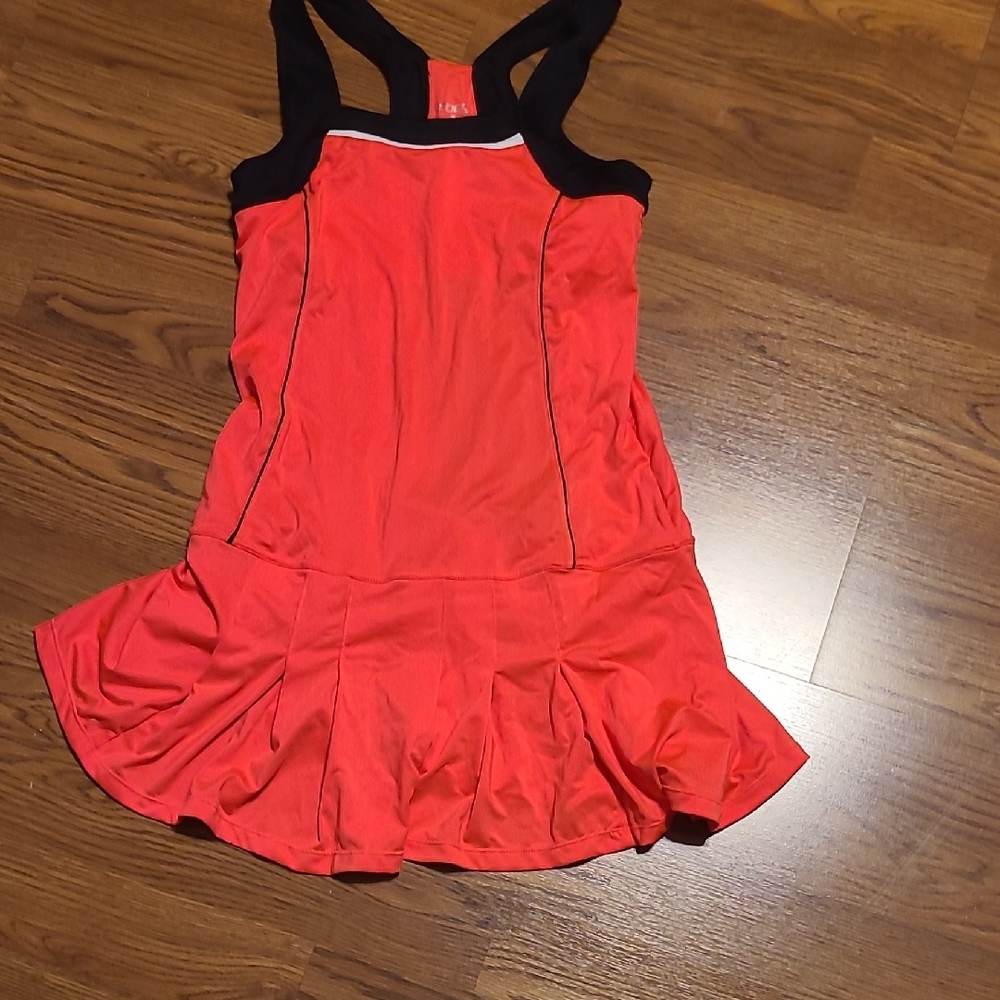 BCG Hot Pink And Black Tennis Racerback Dress